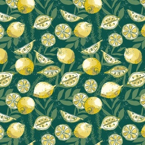 Watercolor Lemons-hand drawn-by andreapricedesign