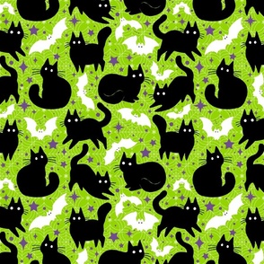 Cats and Bats Green