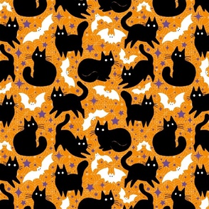 Cats and Bats Orange