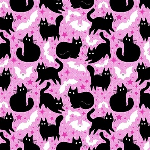 Cats and Bats Pink