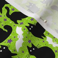 Small Cats and Bats Green