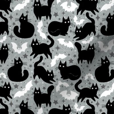 Small Cats and Bats Grey