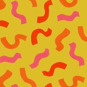 Squiggles on yellow