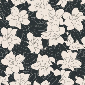 Magnolia Bunch in Midnight Navy