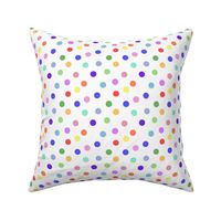Dots brights on white