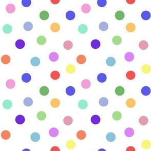 Dots brights on white