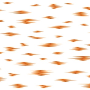 Animal blur spots in rich terracotta orange
