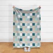 4” Seaside Multi-directional Cheater Quilt