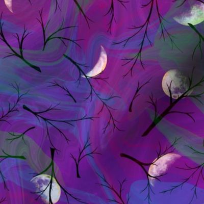 Mystic Moons on Purple