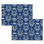 Gray Wolf Damask