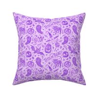 Spooky Cute Halloween Pastel Purple 1/2 Size