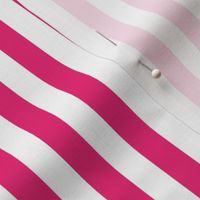 Hot Pink Half Inch Vertical Stripes