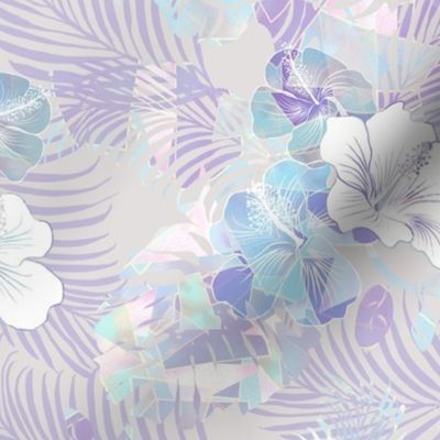 Aloha Nui Collage Lavender Gray 300L
