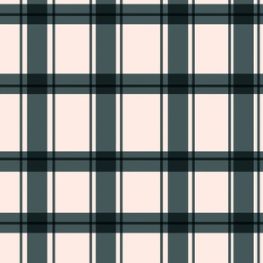 Gingham Check in Dark Green