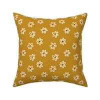 Vintage Floral in Mustard