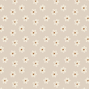 Vintage Floral in Beige