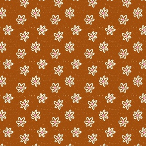 Vintage Floral in Brown