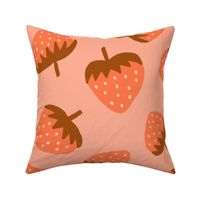 Yummy Strawberries in Coral