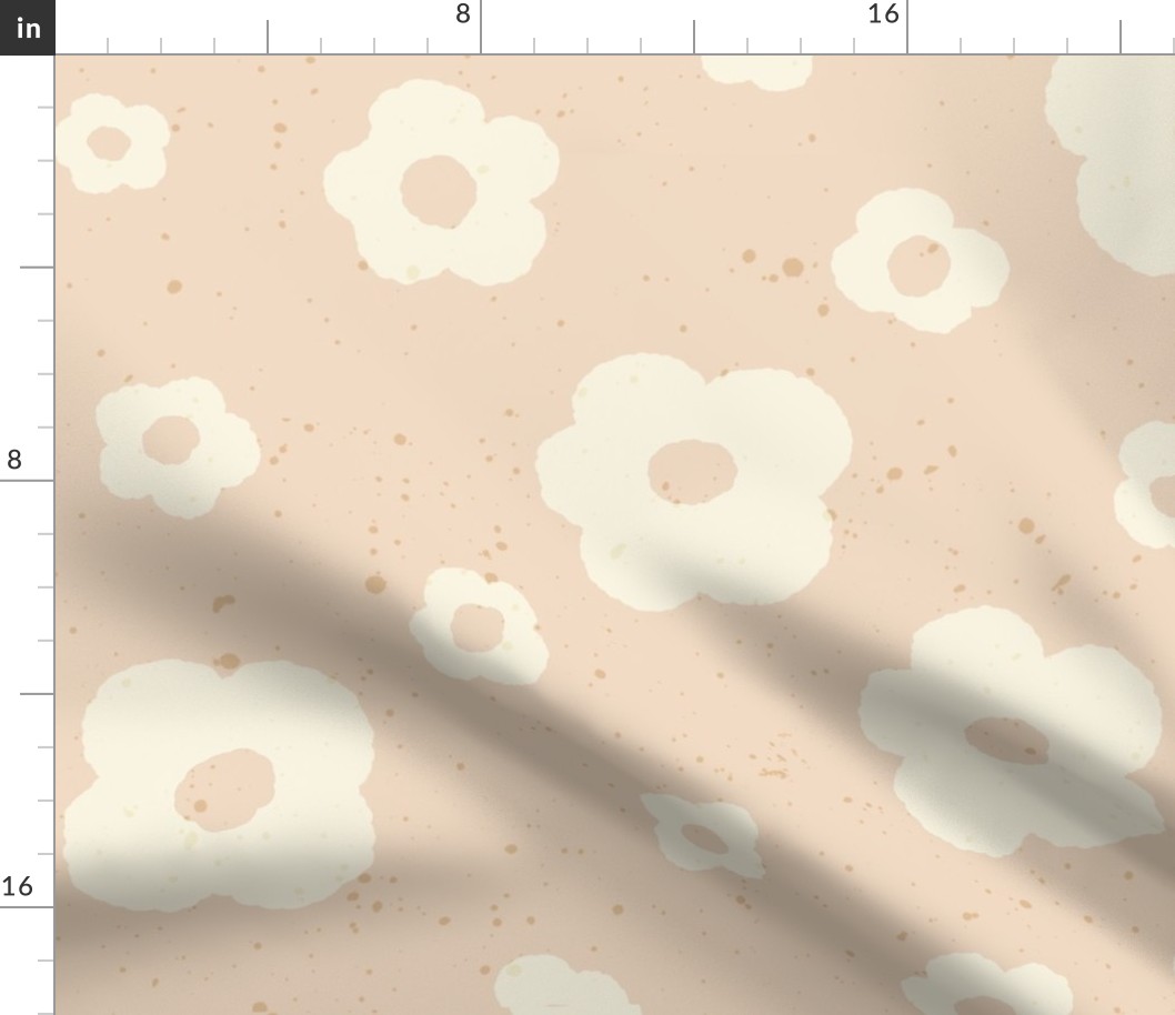 Speckled Floral in Beige