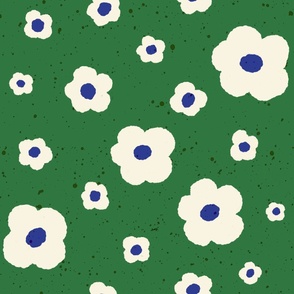 Speckled Floral in Green