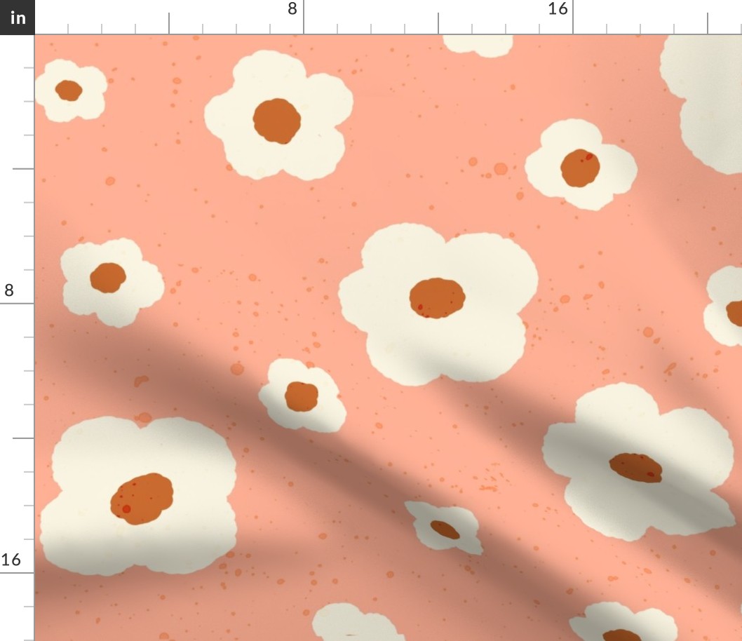 Speckled Floral in Peach