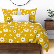 Speckled Floral in Mustard