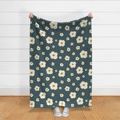 Speckled Floral in Dusty Green