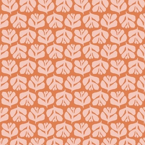 Greek Flora Sm | Pink + Orange