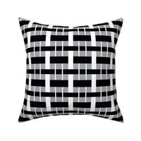 Geometric Weave.black.white.gray