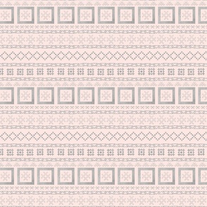 Latvian traditional symbols in rows on pink