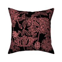 LANTERN HIBISCUS CORAL BLACK