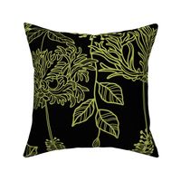 LANTERN HIBISCUS GREEN BLACK