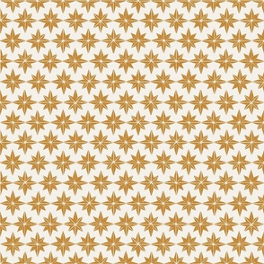 christmas star tiles in golden yellow -- large