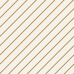 Diagonal Stripes in Christmas Golden Yellow