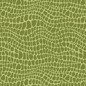 Alligator Pattern - Artichoke Green and Pear Green