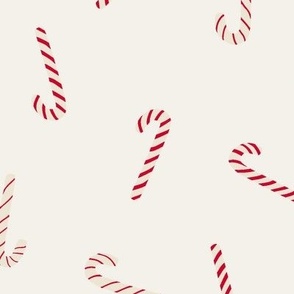 tossed candy canes // large