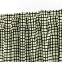 cabincore christmas green wobbly gingham