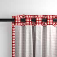 cottagecore christmas red wobbly gingham