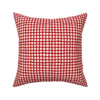 cottagecore christmas red wobbly gingham