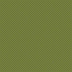 Micro Polka Dot Pattern - Artichoke Green and Medium Charcoal