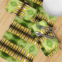 AJ MONARCH CATERPILLAR ON LEAF-HORIZONTAL JUMBO-MIRROR