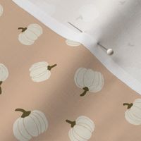 small // Tossed White Pumpkins on Blush Pink
