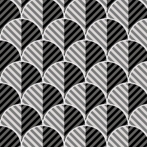 Neutral Geometric Stripes Wallpaper