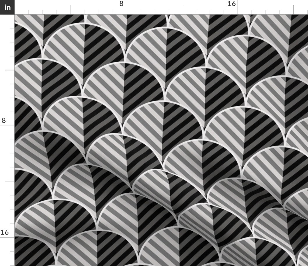 Neutral Geometric Stripes Wallpaper