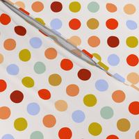 Multicolor spot medium scale bright mustard red by Pippa Shaw