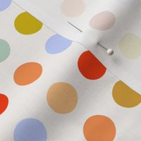 Multicolor spot medium scale bright mustard red by Pippa Shaw