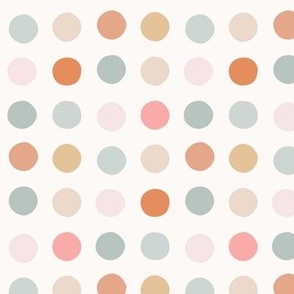 Multicolor spot medium scale pastel copper gray by Pippa Shaw