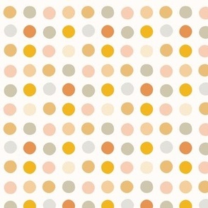 Multicolor spot small scale pastel gold pink by Pippa Shaw