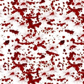 Blood splatter red