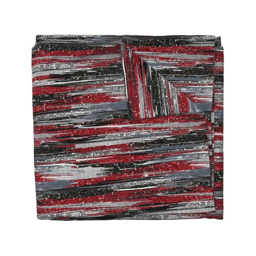 NBC Brush strokes red silver black